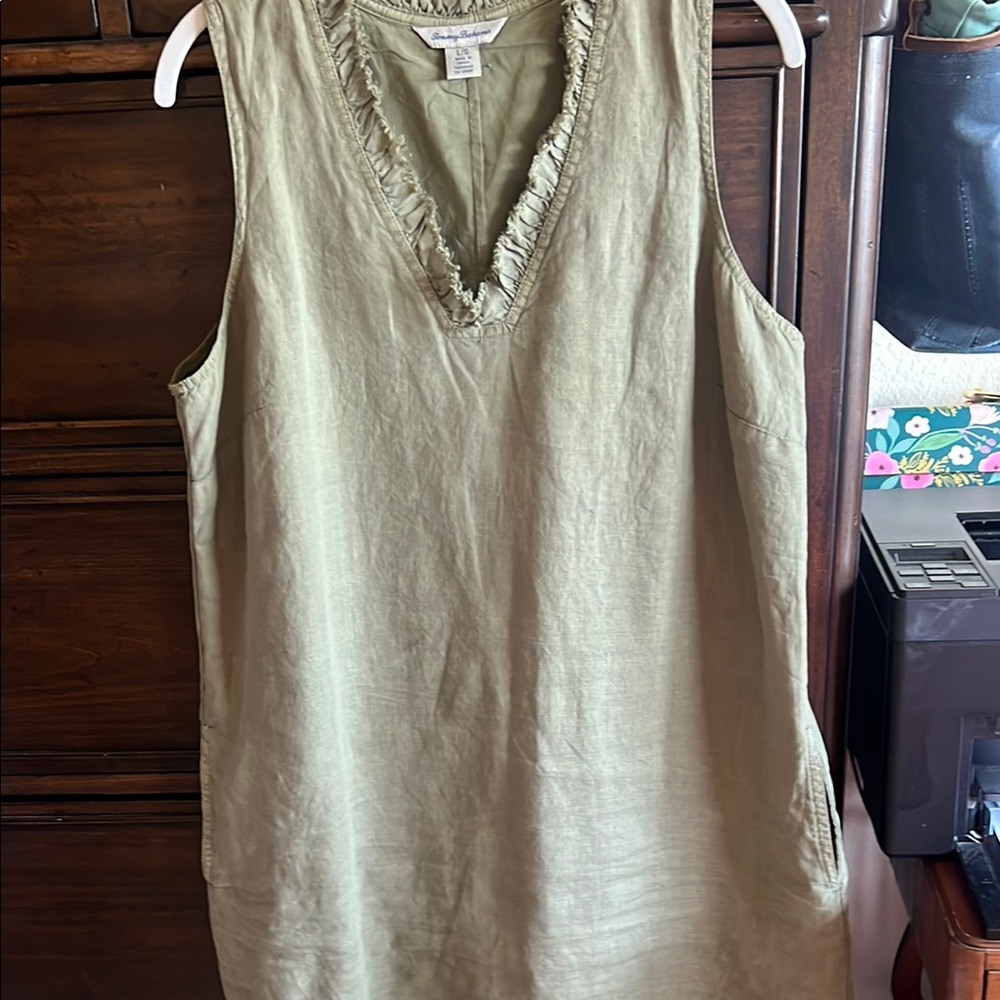 Tommy Bahama Green linen dress